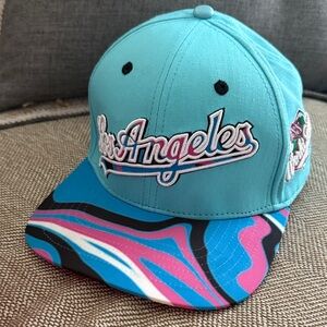 Pro standard Los Angeles Dodgers SnapBack- teal/pink/blue/black swirl